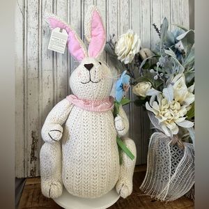 Cotton & Co. Wool Bunny with Flowers